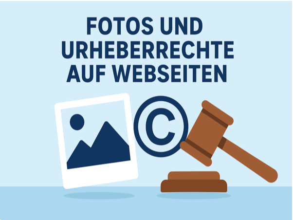 Urheberrecht bei Fotos Grafik mit Text